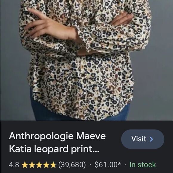Maeve Katia ruffled leopard print button down - Picture 8 of 12